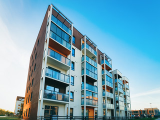 Apartment home and house residential building complex with gate_4x3