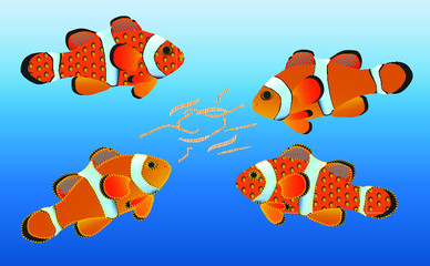 vector illustration of an underwater world