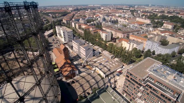 Gasometer Berlin und der Euref Campus