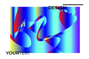 Fototapeta premium Illustration of abstract background. Combination of any shape and gradient color. Perfect for any visual content.