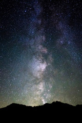 Fototapeta na wymiar Milky way during a clear night in Bavaria