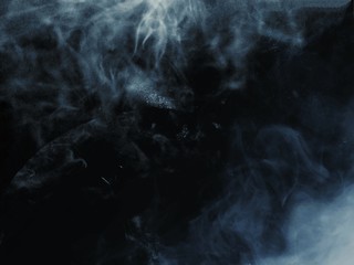 smoke on black background