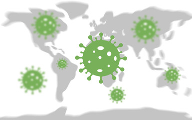 The world is fighting the coronavirus outbreak. Travel alert for pandemic medical health risk.