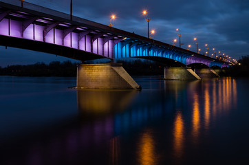 Obraz na płótnie Canvas Most Śląsko-Dąbrowski w Warszawie