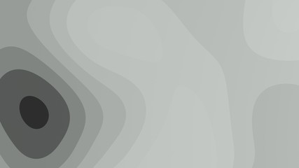 abstract black and white background with wavy layers. 3d topography relief on top view. 3d rendering