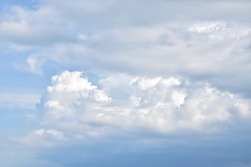 blue sky and white clouds beauty nature.