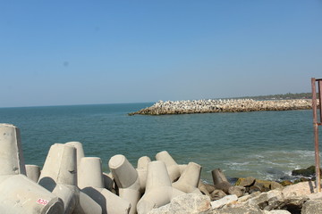 sea shore at kerala india