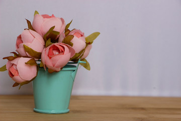 bouquet of pink roses