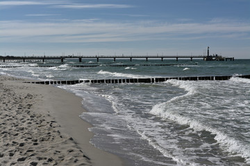 Pier at Zingst Darß Coast of Baltic Sea