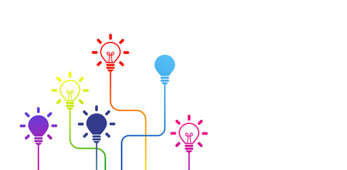 lampadina, idea, colori, creatività, idee   © xyz+