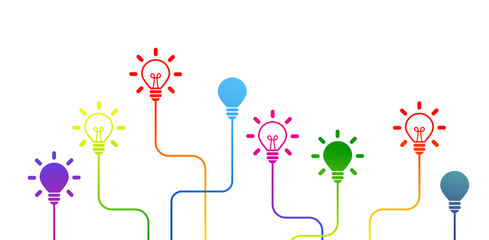 lampadina, idea, colori, creatività, idee   © xyz+