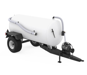 Water Tank Trailer Isolated
