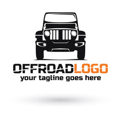 Offroad suv car template. Vector eps10-editable. © SMD90