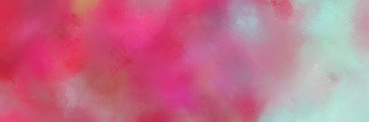 vintage painted art antique horizontal texture with moderate pink, pastel blue and rosy brown color. can be used as header or banner
