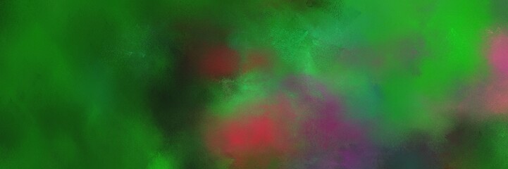 painted grunge horizontal background texture with forest green, moderate red and pastel brown color. can be used as header or banner