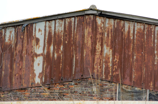 Rostige Blechfassade