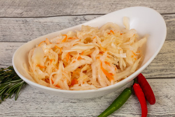 Pickled cabbage - sauerkraut