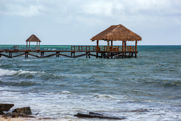 tropical beach in the caribbean
