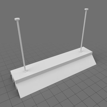 Double neon ceiling lamp