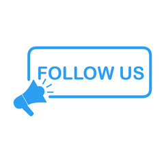follow button in social media, the sign of following - obrazy, fototapety, plakaty