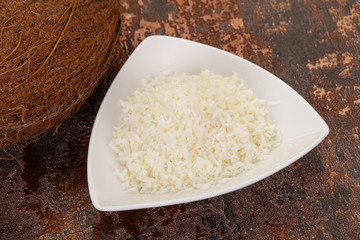 Coconut shredded chip with nut