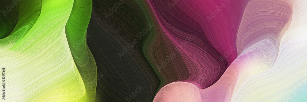 Poster elegant graphic with waves. elegant curvy swirl waves background design with pastel gray, very dark 