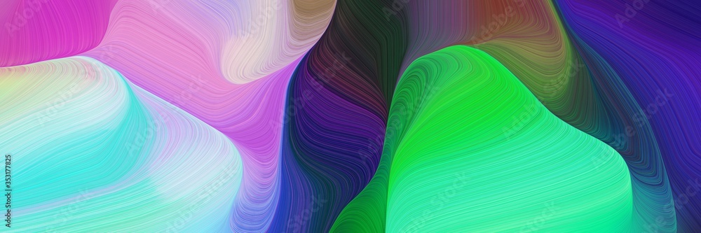 Poster dynamic elegant graphic. abstract waves design with plum, thistle and midnight blue color for canvas