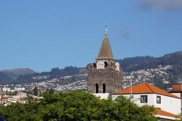 Funchal, view on the mountains
