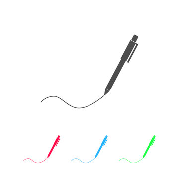 recommend clip art: Pen icon flat
