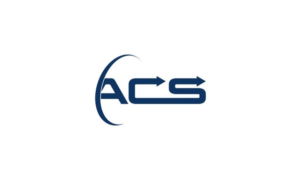 acs, a, c, s, blue, acs logo design