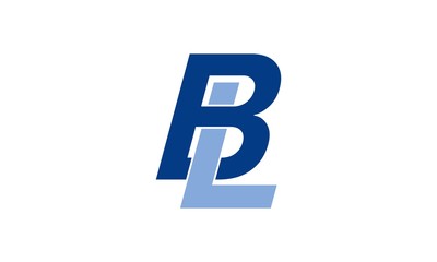 b, l, bl, bl logo design, blue, icon