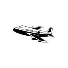airplane logo icon vector