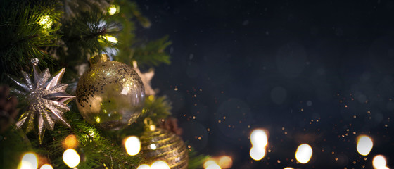 Fototapeta na wymiar Christmas and New Year holidays background