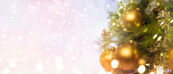 Obraz na płótnie Canvas Christmas and New Year holidays background