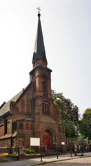 Fototapeta premium Evangelical and methodist church of Holy Cross in Poznan. Poland