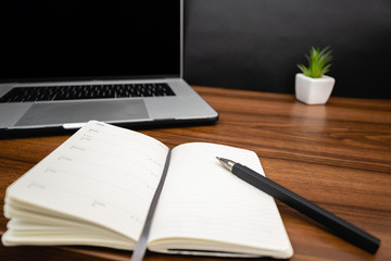 home made workspace or office for working from home