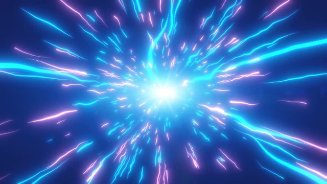 high speed light space tunnel