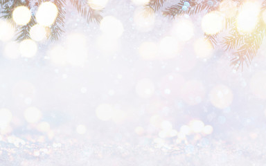 Fototapeta na wymiar Christmas and New Year holidays background