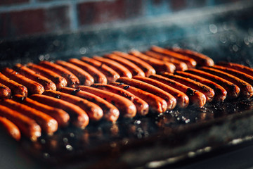 grilled meat on grill