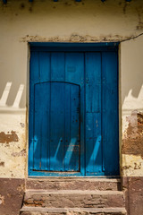 Door, old colonial architecture,  Trinidad, Cuba
