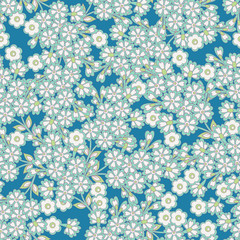 Floral seamless pattern. Vector background