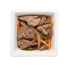 Asian cuisine - Stir fried beef slices