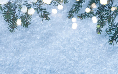 Fototapeta na wymiar Happy New Year 2020. Christmas and New Year holidays background, winter season.