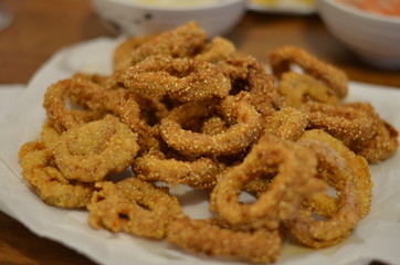rabas empanizadas rebozadas