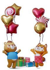 Children Birthday Card Background
