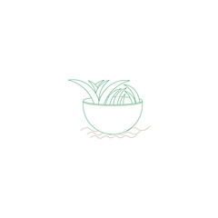 grass icon with a premium vector.