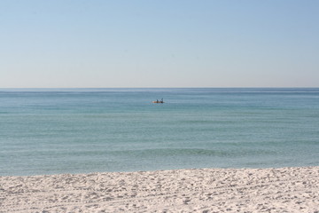 Fototapeta premium Watercraft in the Gulf of Mexico off the Panama City Beach