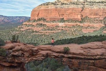 Woman hiking in the Southwest