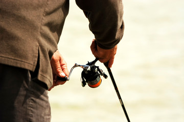 Angler at Lake Balaton, Hungary - 353198454