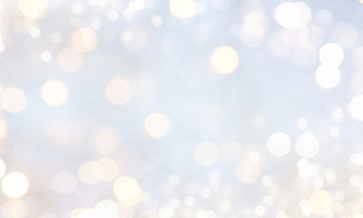 Christmas light background.  Holiday glowing backdrop. Defocused Background With Blinking Stars. Blurred Bokeh.